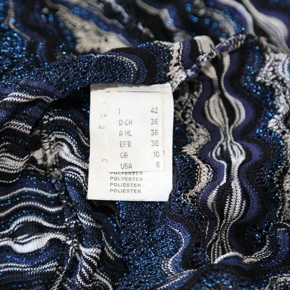 Gorgeous Missoni made in Italy V neck knit midi dress US Size 6 - Picture 9 of 10